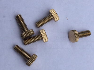 Five brass Oettinger tailpiece screws for Sale by Lyndon Bespoke Banjo